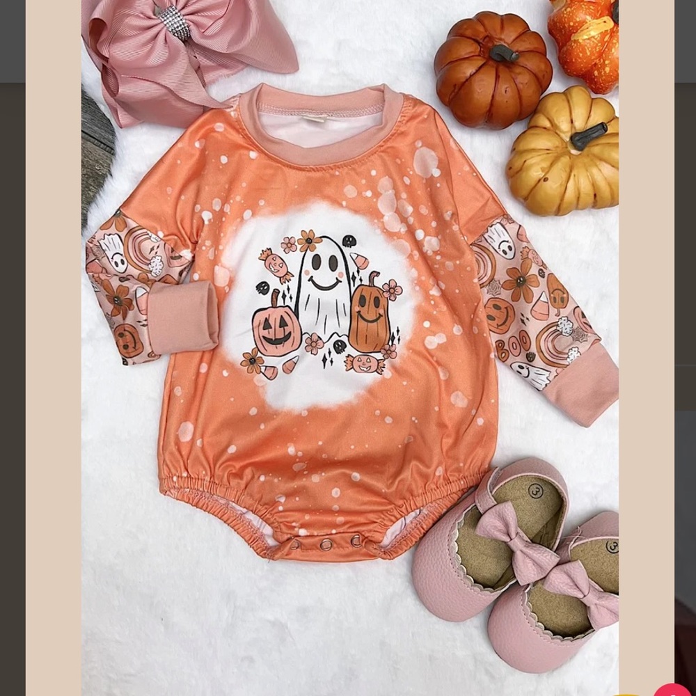 🛑SOLD🛑Fall Infant Bubble Romper (new)
